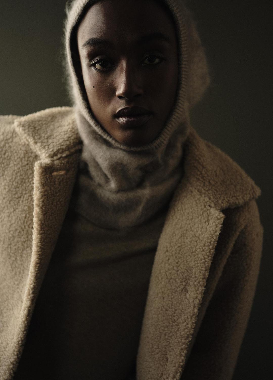 Collared Sherpa Jacket in Jackets MARZIPAN | VINCE Women