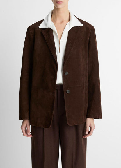 Suede Blazer in Blazers CHOCOLATE | VINCE Women