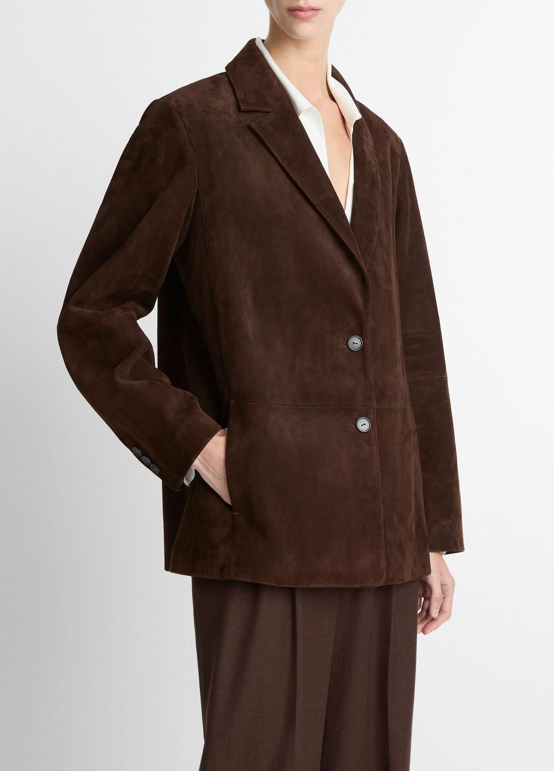 Suede Blazer in Blazers CHOCOLATE | VINCE Women
