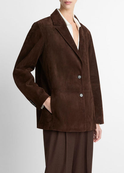 Suede Blazer in Blazers CHOCOLATE | VINCE Women