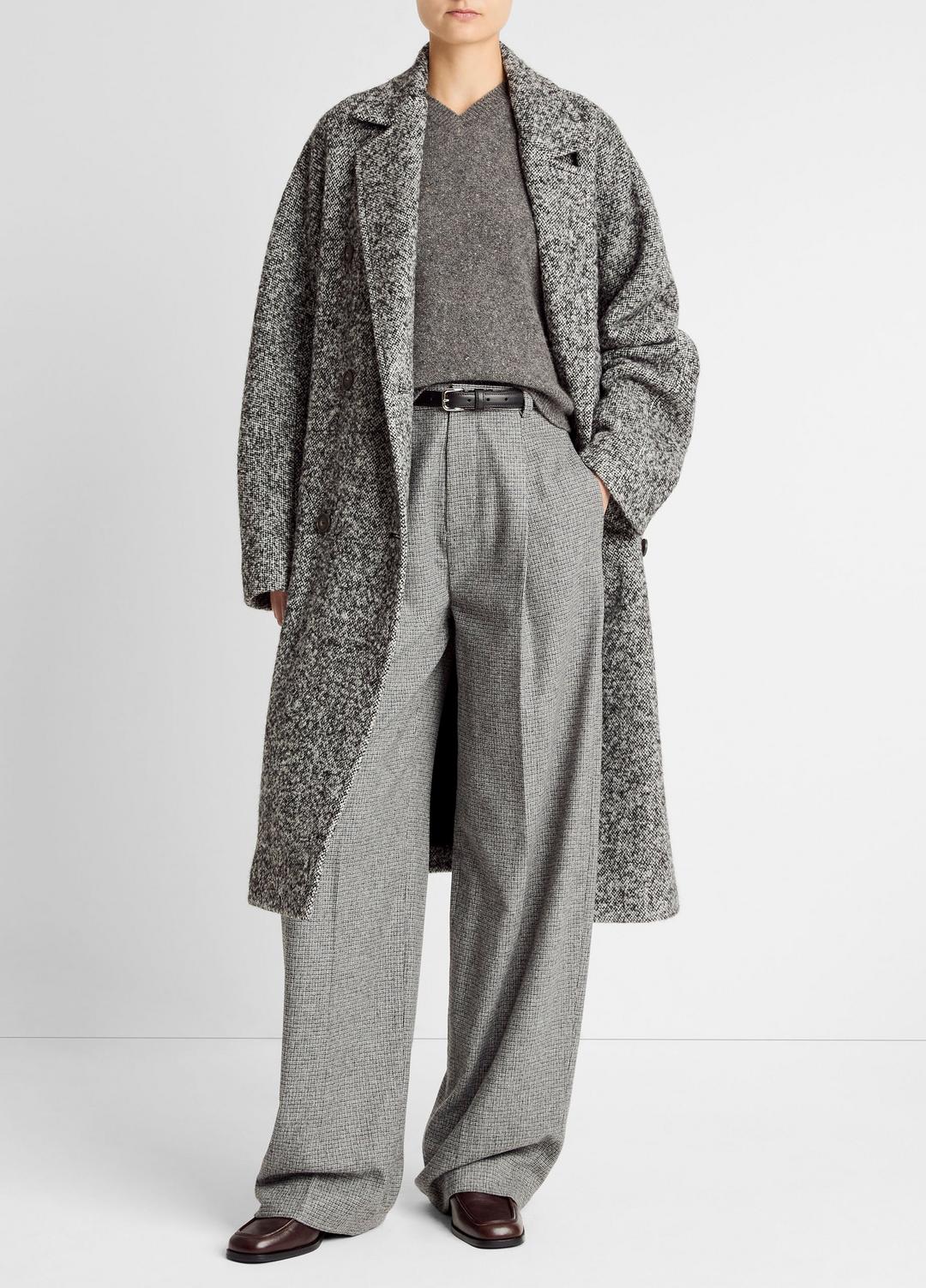 Italian Wool-Blend Overcoat in Coats GREYSTONE | VINCE Women