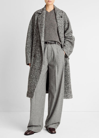 Italian Wool-Blend Overcoat in Coats GREYSTONE | VINCE Women