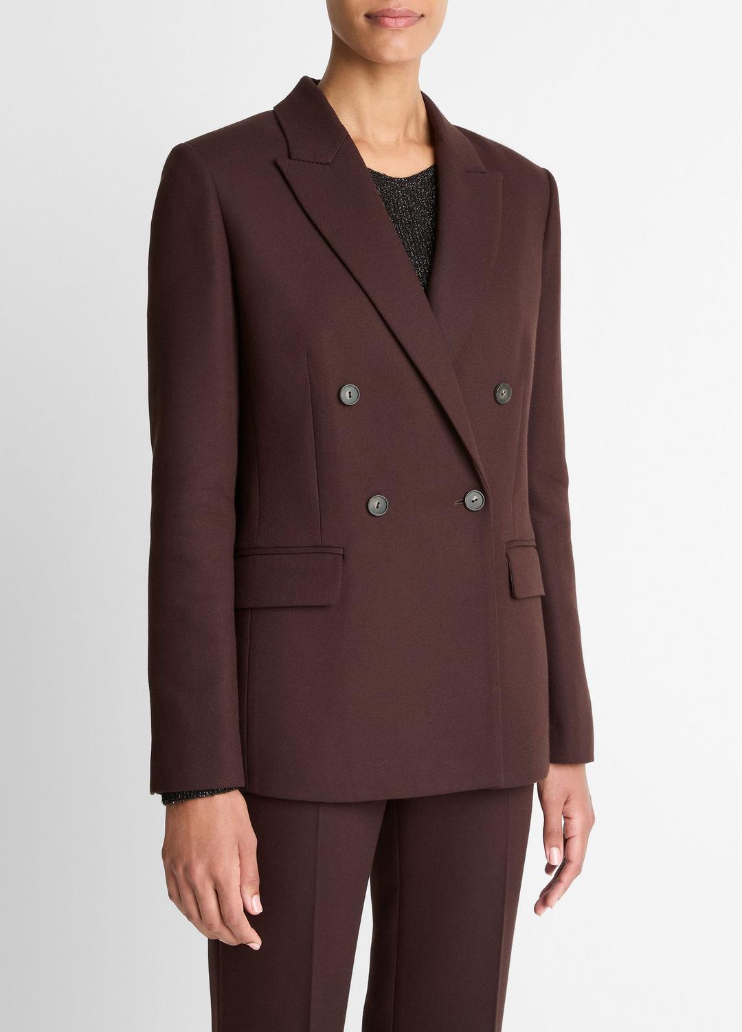Sculptural Tailored Blazer in Blazers BLACK GRAPE | VINCE Women