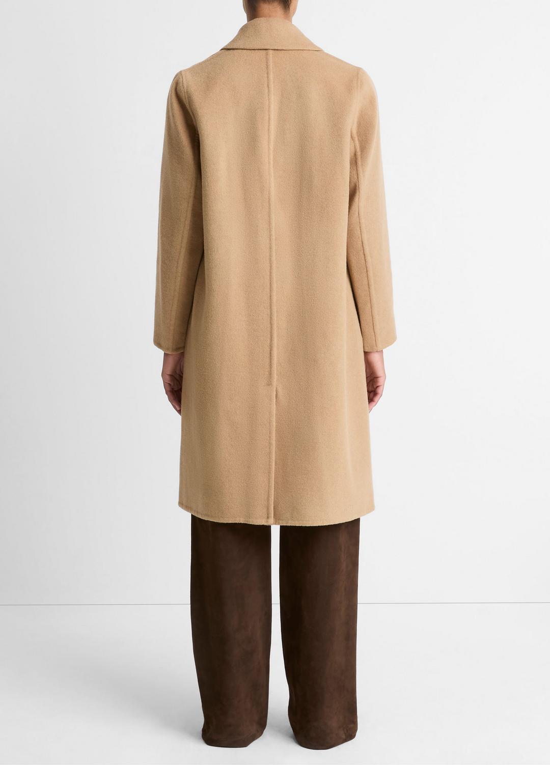 Classic Wool-Blend Straight Coat in Coats CAMELLO | VINCE Women