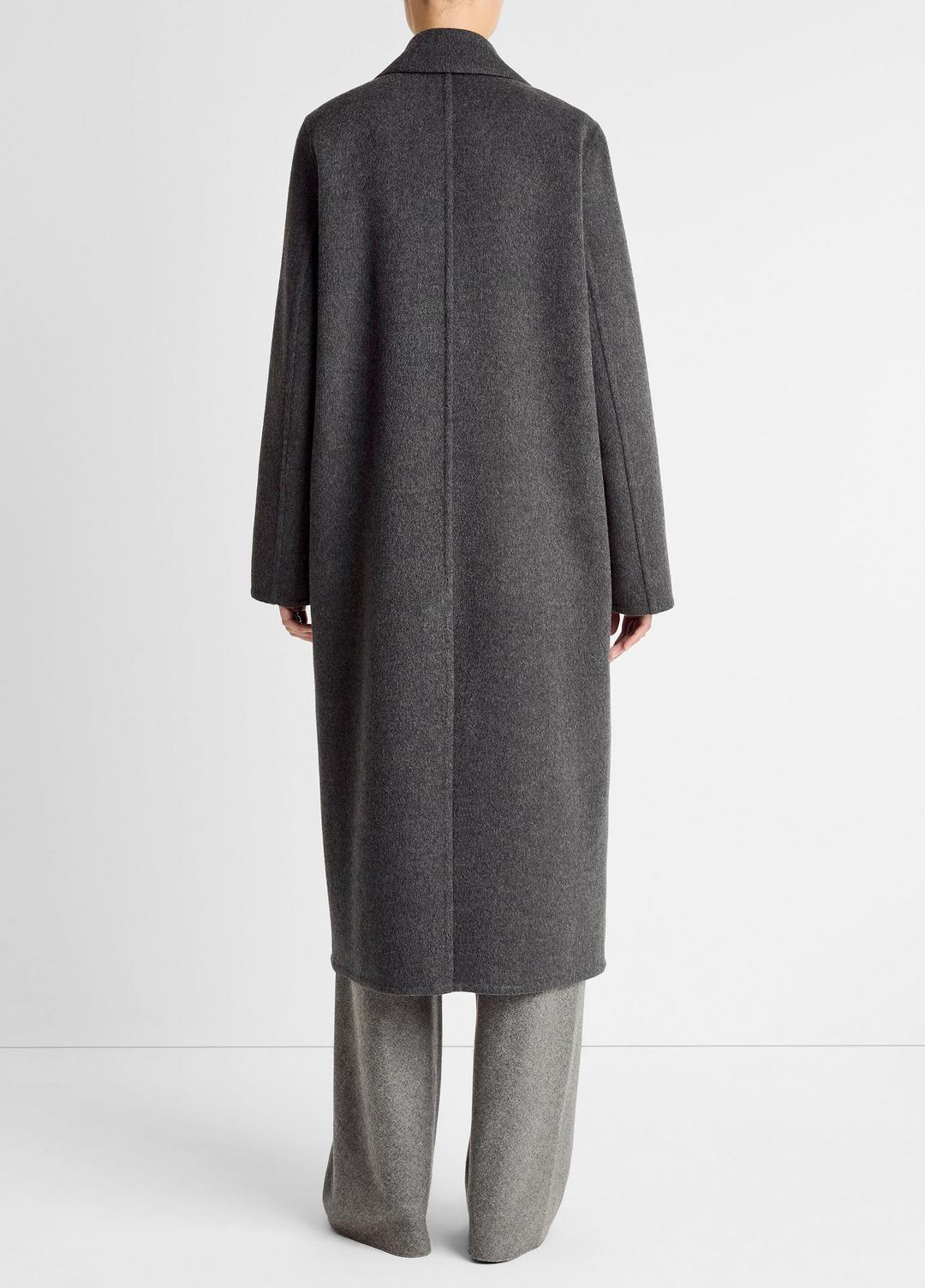 Wool-Blend Single-Breasted Coat in Coats CHARCOAL | VINCE Women