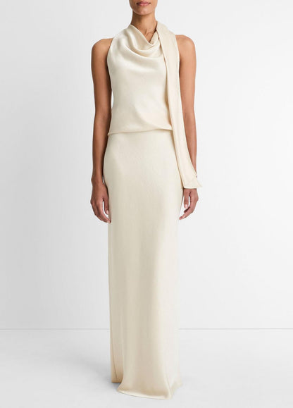 Satin Scarf Top in Tank Tops BONA | VINCE Women