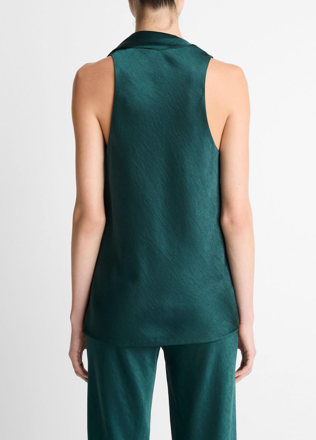 Satin Scarf Top in Tank Tops JUNIPER | VINCE Women