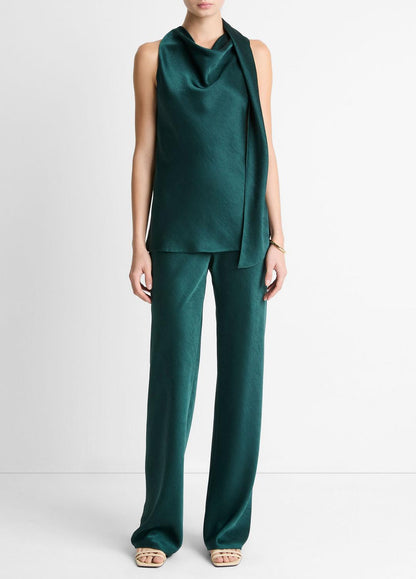 Satin Scarf Top in Tank Tops JUNIPER | VINCE Women
