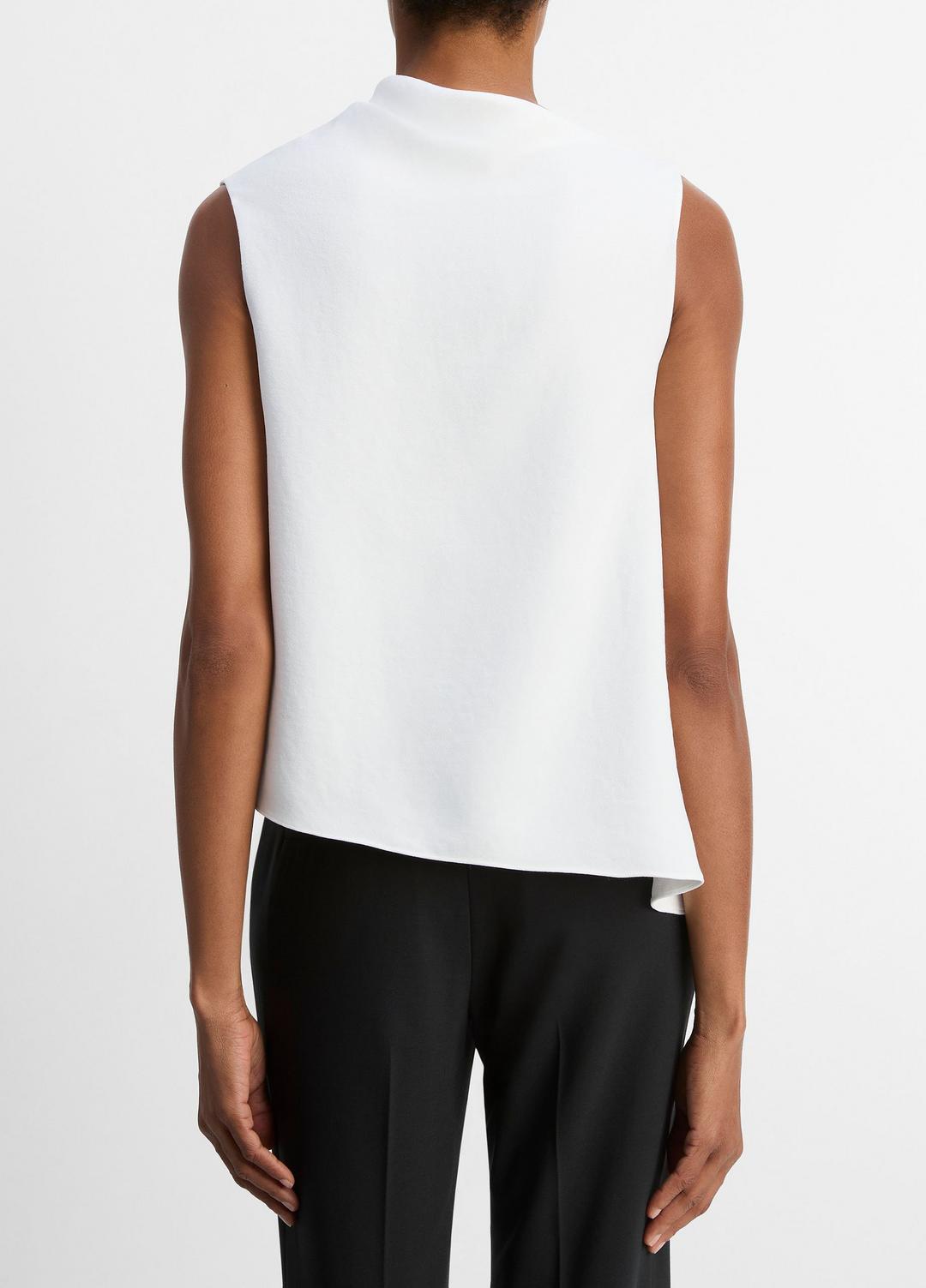 Asymmetrical Draped A-Line Top in Tank Tops OFF WHITE | VINCE Women