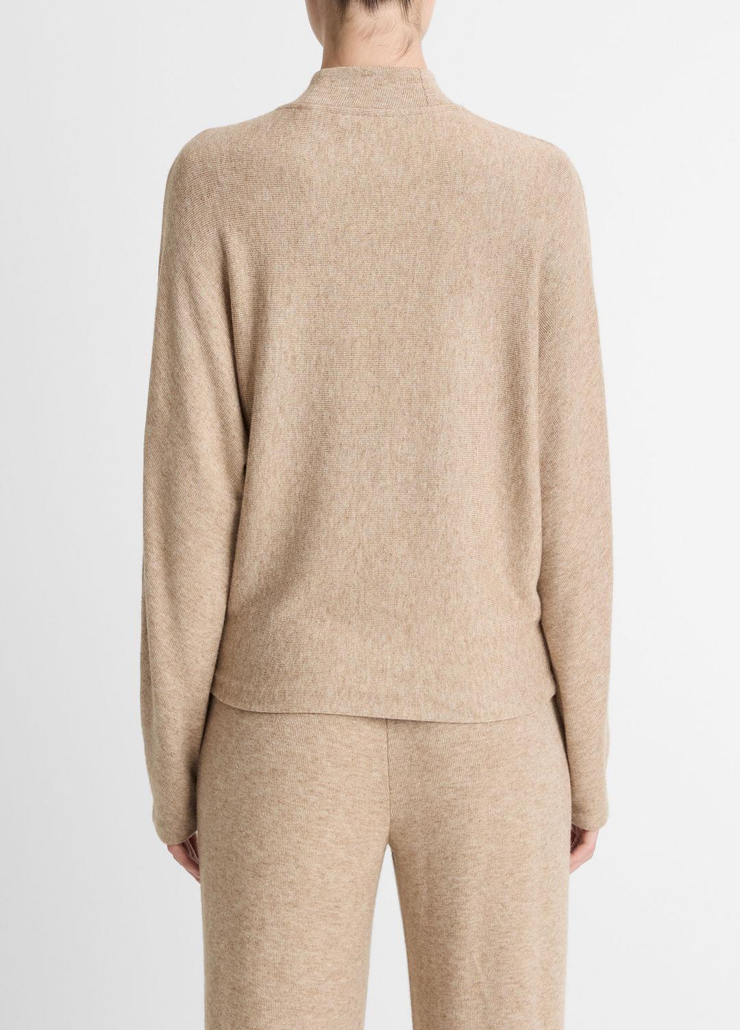 Cozy Dolman-Sleeve Mock-Neck Top in Long Sleeve HEATHER BRUNA | VINCE Women