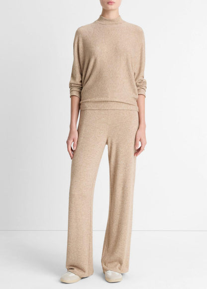 Cozy Dolman-Sleeve Mock-Neck Top in Long Sleeve HEATHER BRUNA | VINCE Women