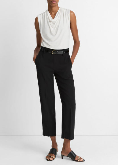Jersey Draped Cowl-Neck Top in Tank Tops GESSO | VINCE Women