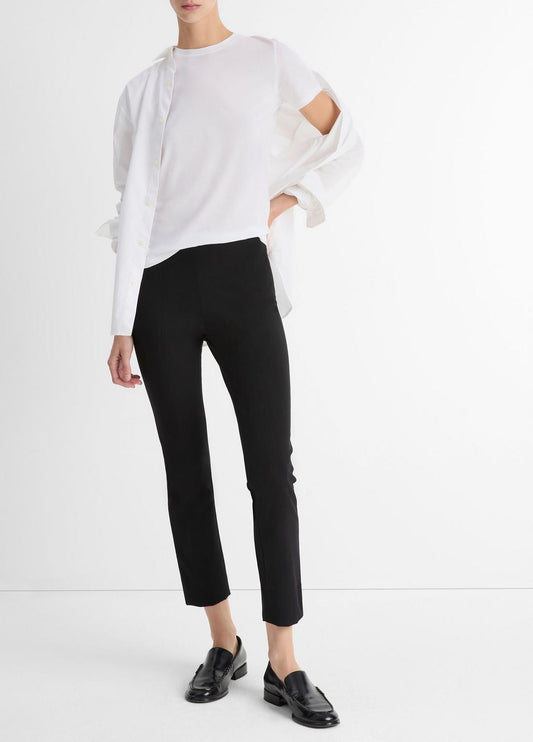 Essential Pima Cotton Crew Neck T-Shirt in Short Sleeve OPTIC WHITE | VINCE Women