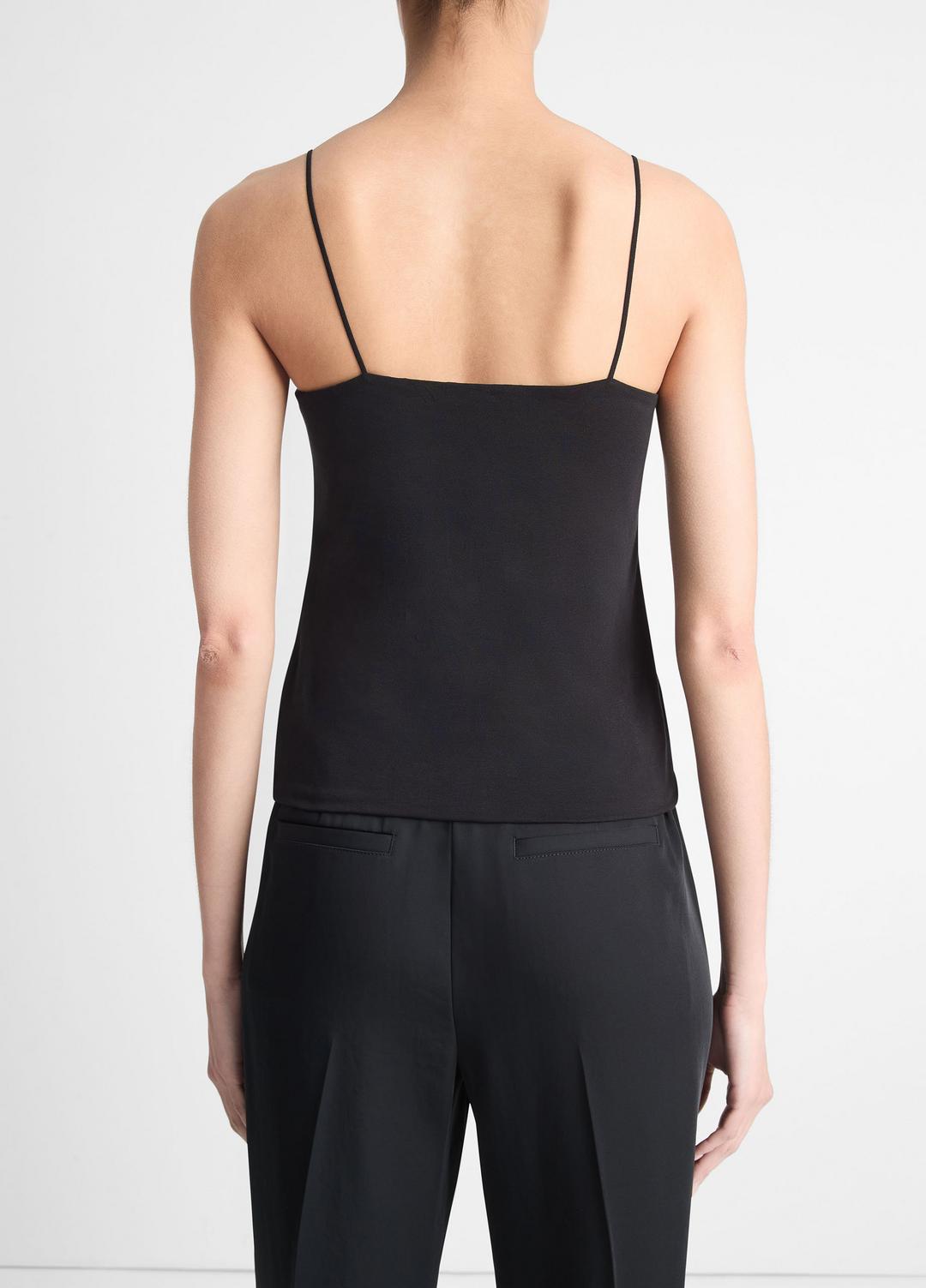 Pima Cotton Camisole in Tank Tops BLACK | VINCE Women