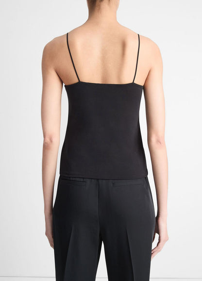 Pima Cotton Camisole in Tank Tops BLACK | VINCE Women