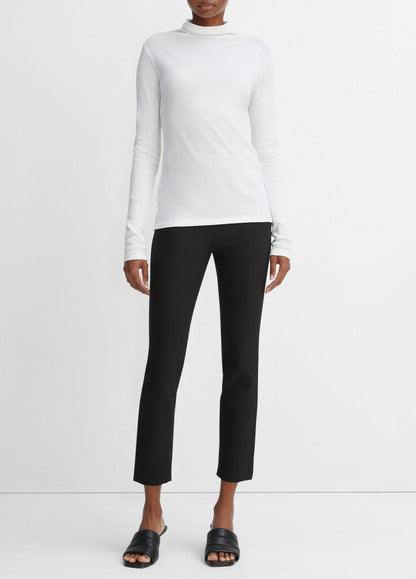 Essential Long Sleeve Turtleneck in Long Sleeve OPTIC WHITE | VINCE Women