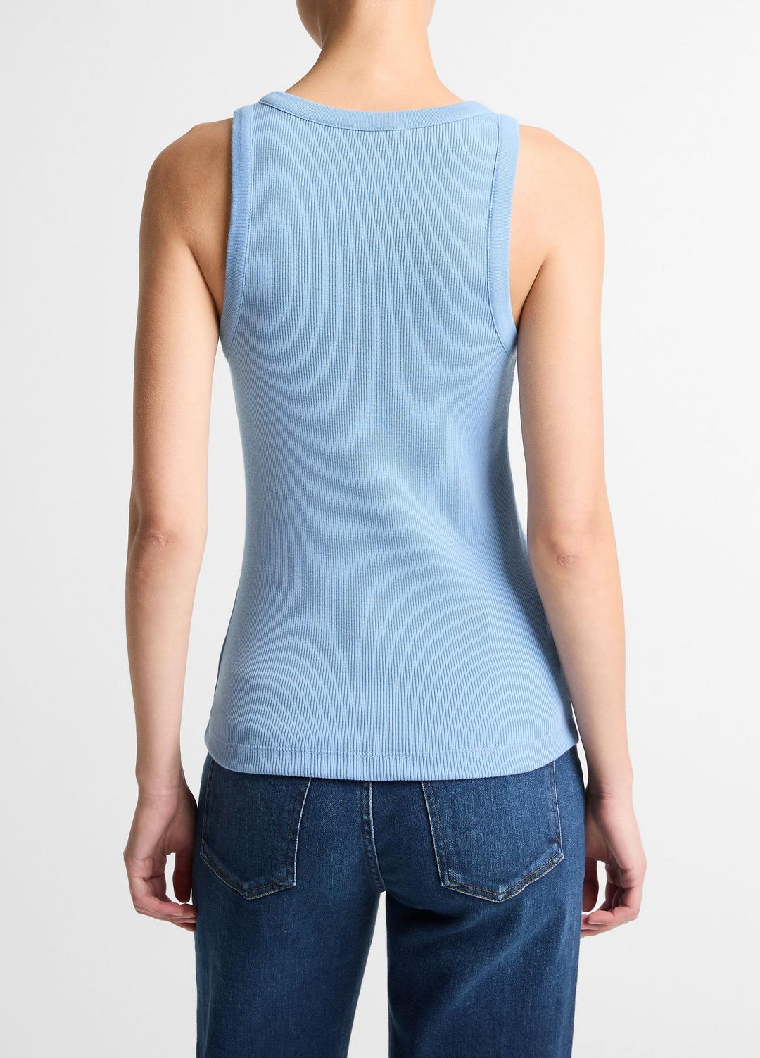 Ribbed Scoop-Neck Tank in Tank Tops HYDRA | VINCE Women