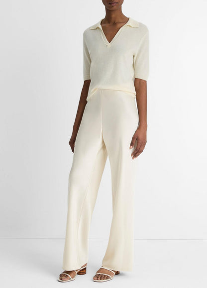 Colette High-Rise Fluid Satin Bias Pant in Pants BONA | VINCE Women