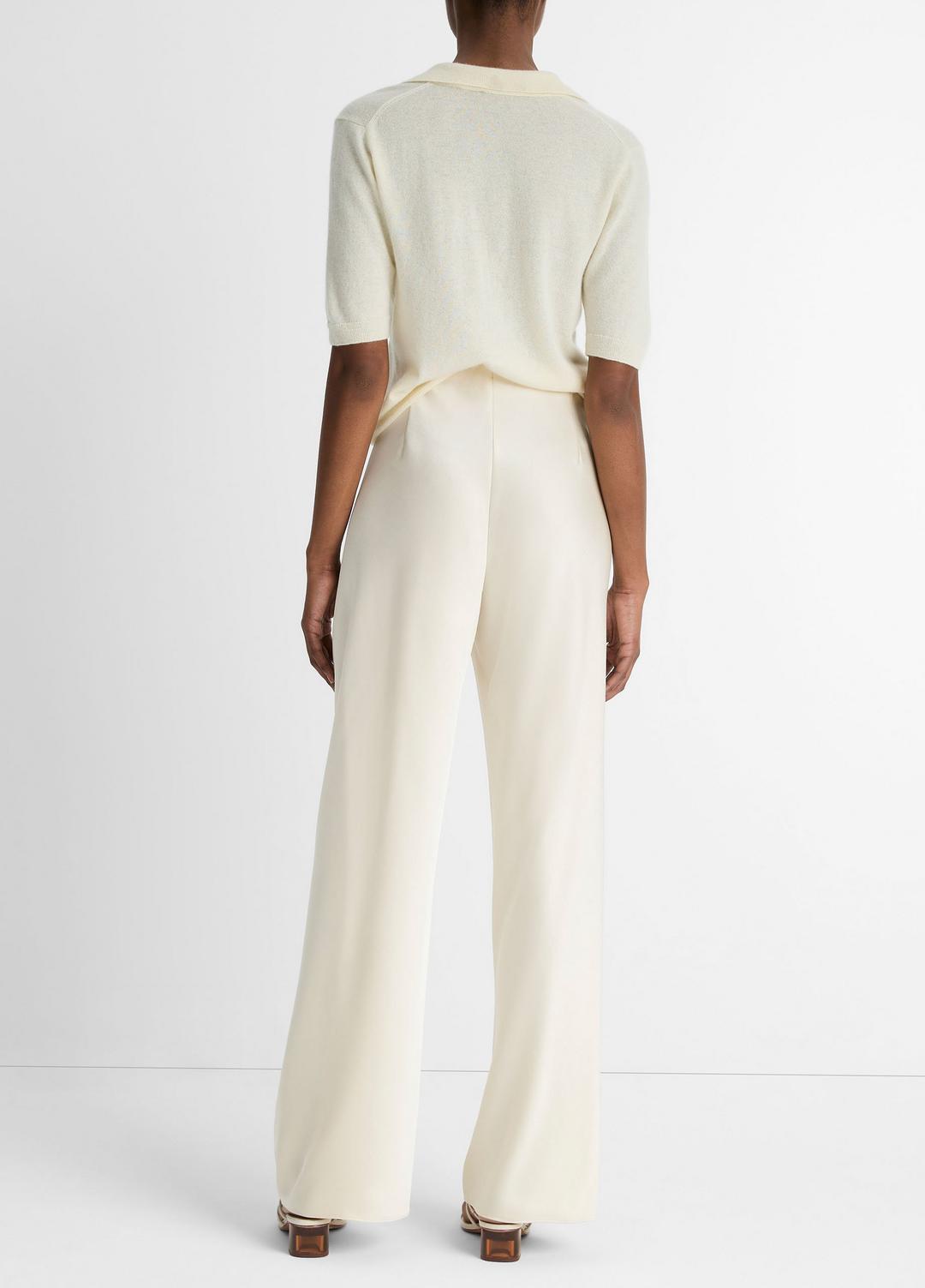 Colette High-Rise Fluid Satin Bias Pant in Pants BONA | VINCE Women