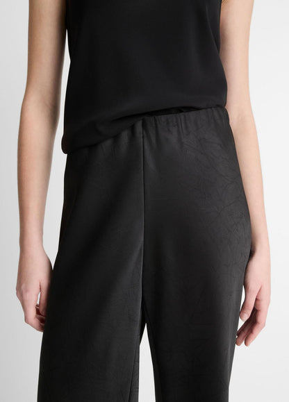 Colette High-Rise Fluid Satin Bias Pant in Trousers BLACK | VINCE Women