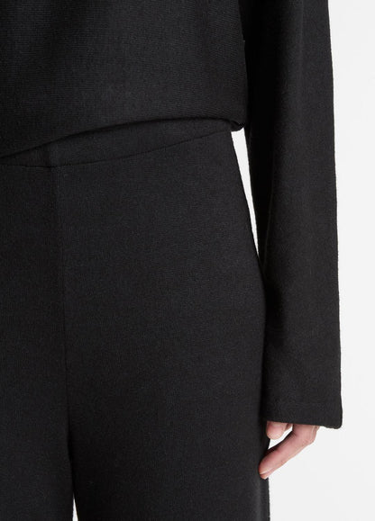 Cozy Wide-Leg Pant in Wide Leg BLACK | VINCE Women