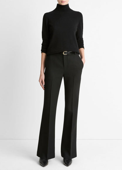 Sculptural Flare Trouser in Trousers BLACK | VINCE Women