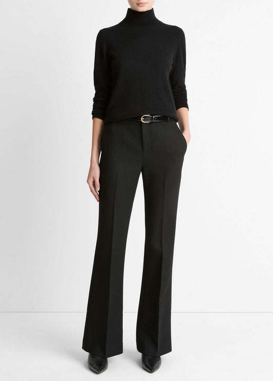 Sculptural Flare Trouser in Trousers BLACK | VINCE Women