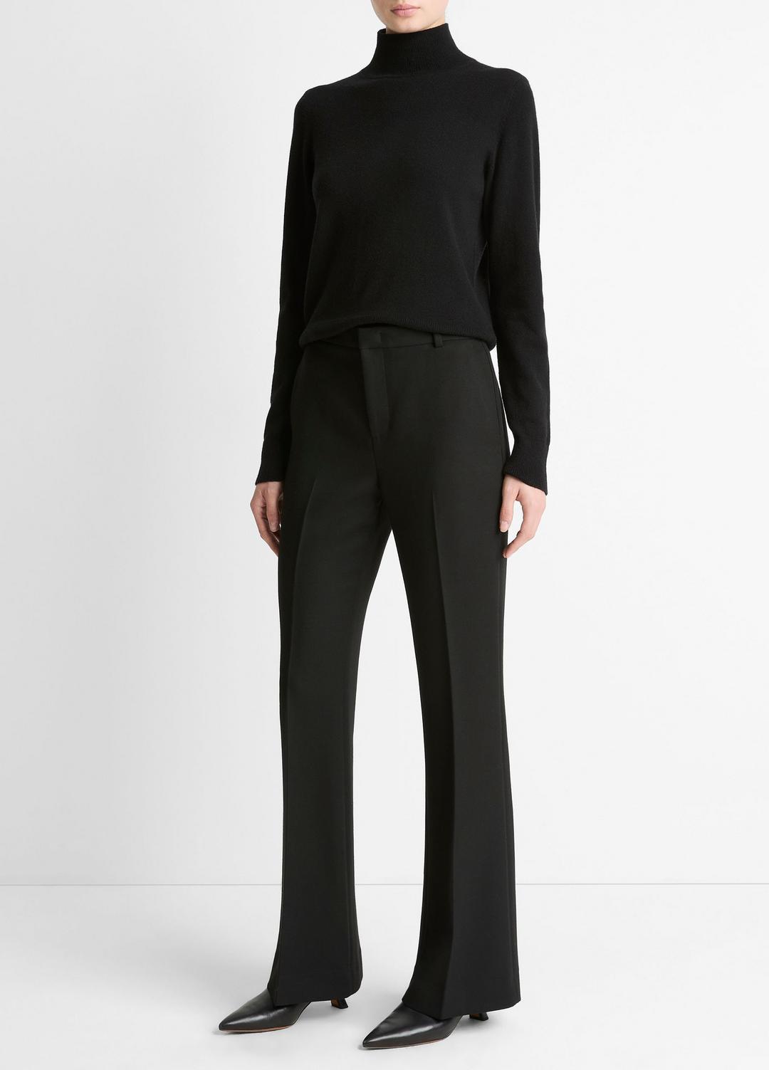 Sculptural Flare Trouser in Trousers BLACK | VINCE Women