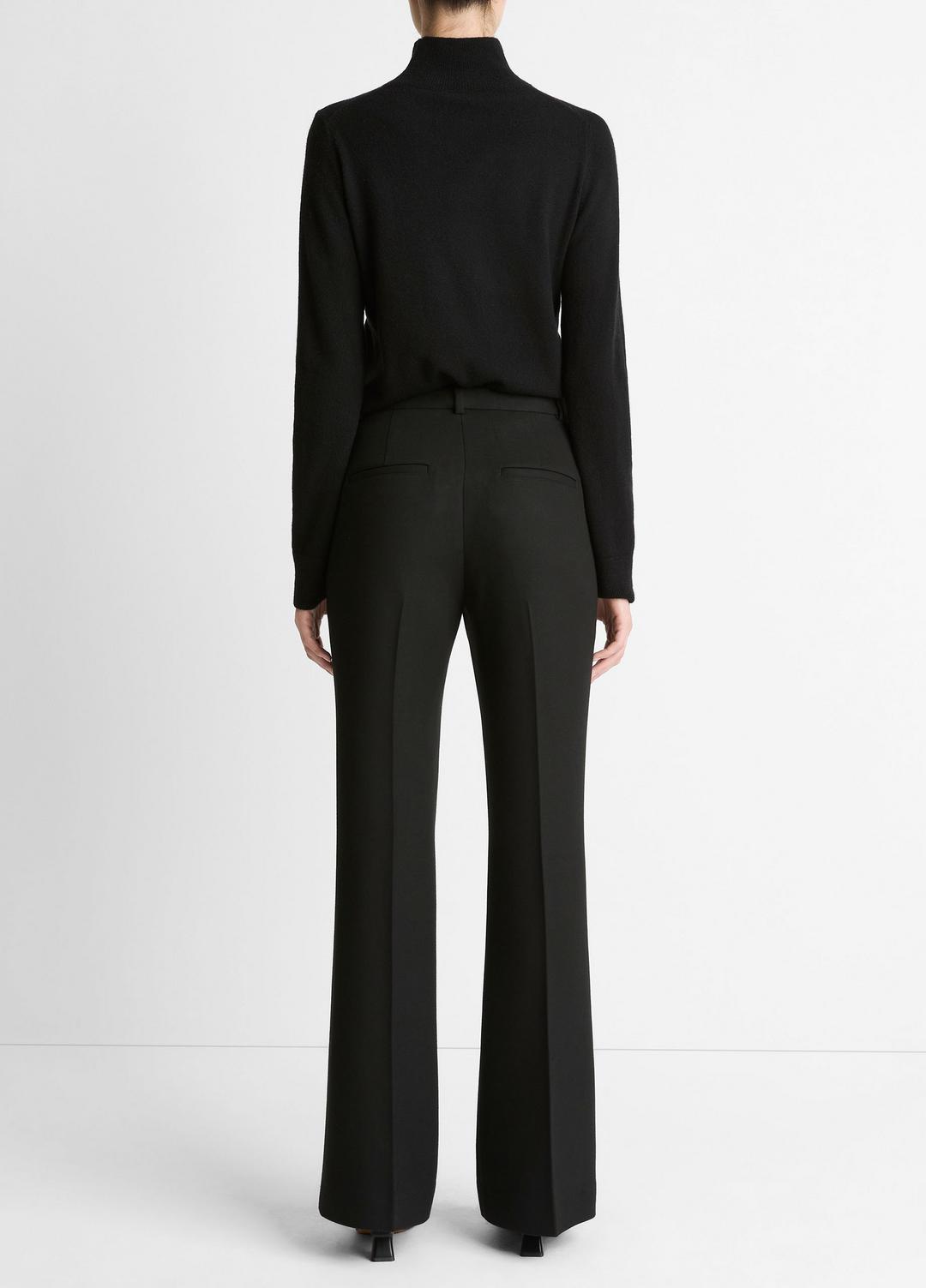 Sculptural Flare Trouser in Trousers BLACK | VINCE Women