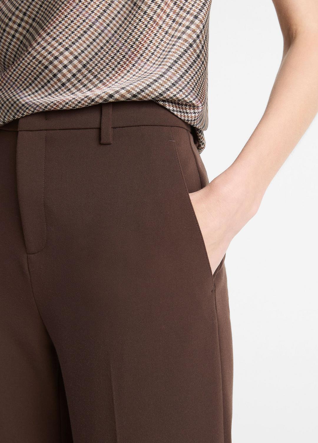 Mid-Rise Tailored Flare Pant in Trousers DEEP ESPRESSO | VINCE Women