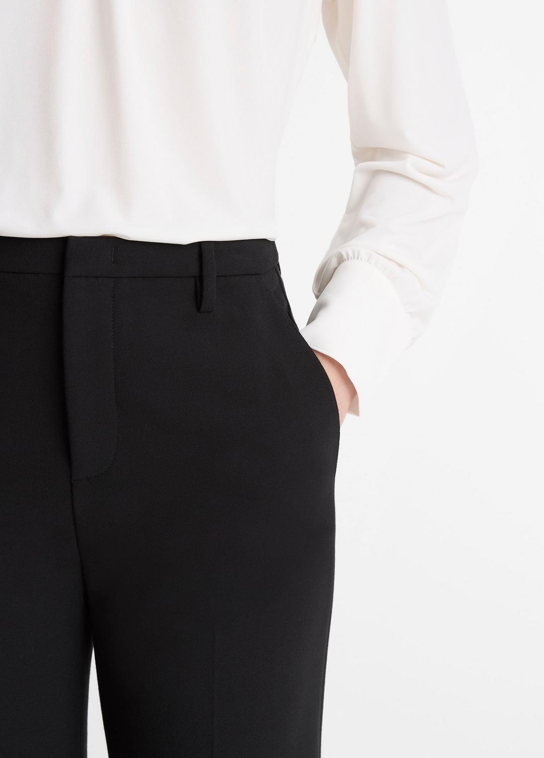 Mid-Rise Tailored Flare Pant in Trousers BLACK | VINCE Women