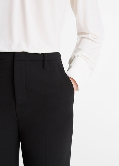 Mid-Rise Tailored Flare Pant in Trousers BLACK | VINCE Women