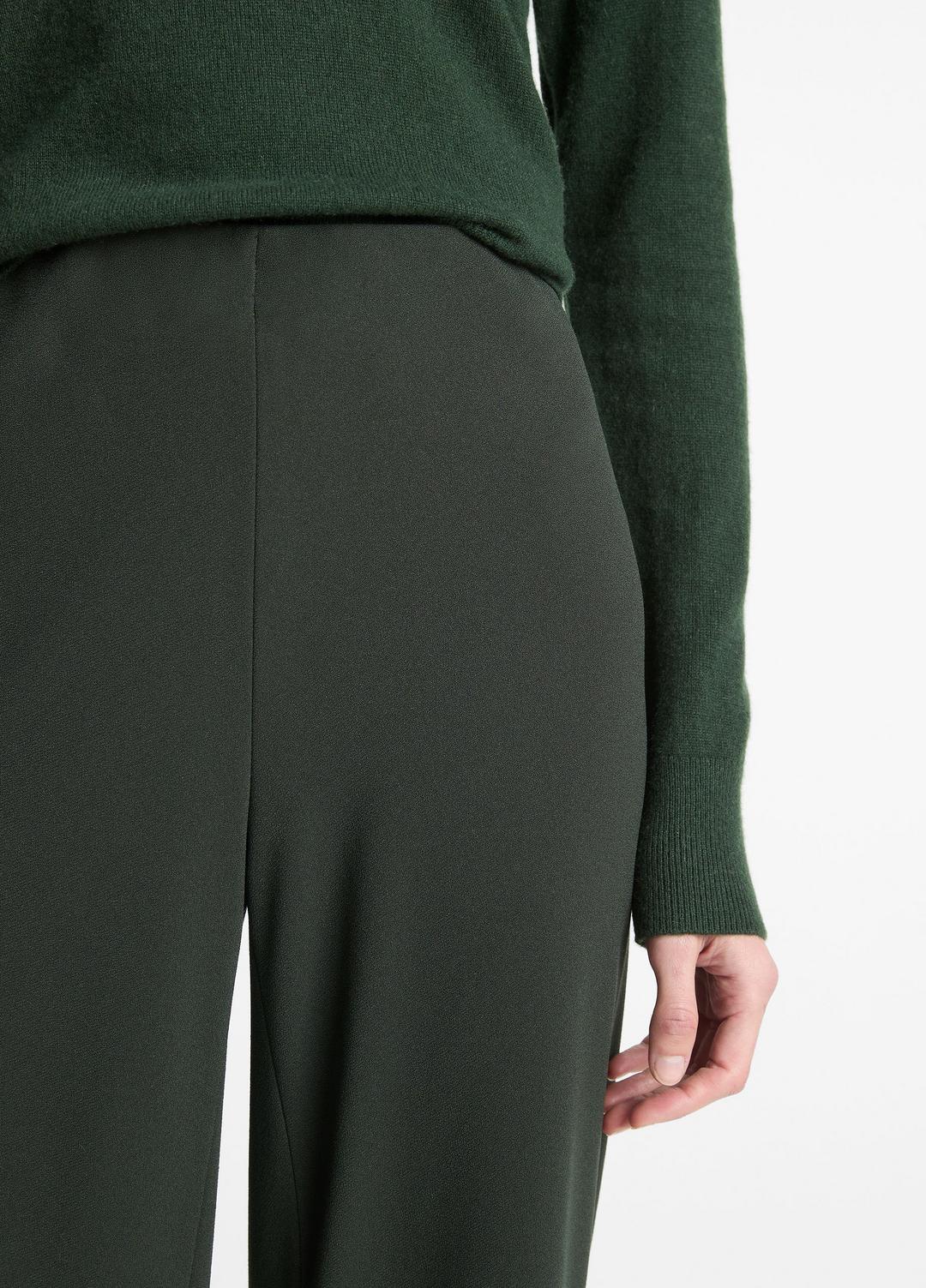 Colette High-Rise Crepe Bias Pant in Trousers VERDE | VINCE Women