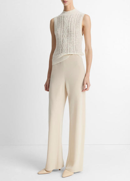 Colette High-Rise Crepe Bias Pant in Trousers SHELL | VINCE Women