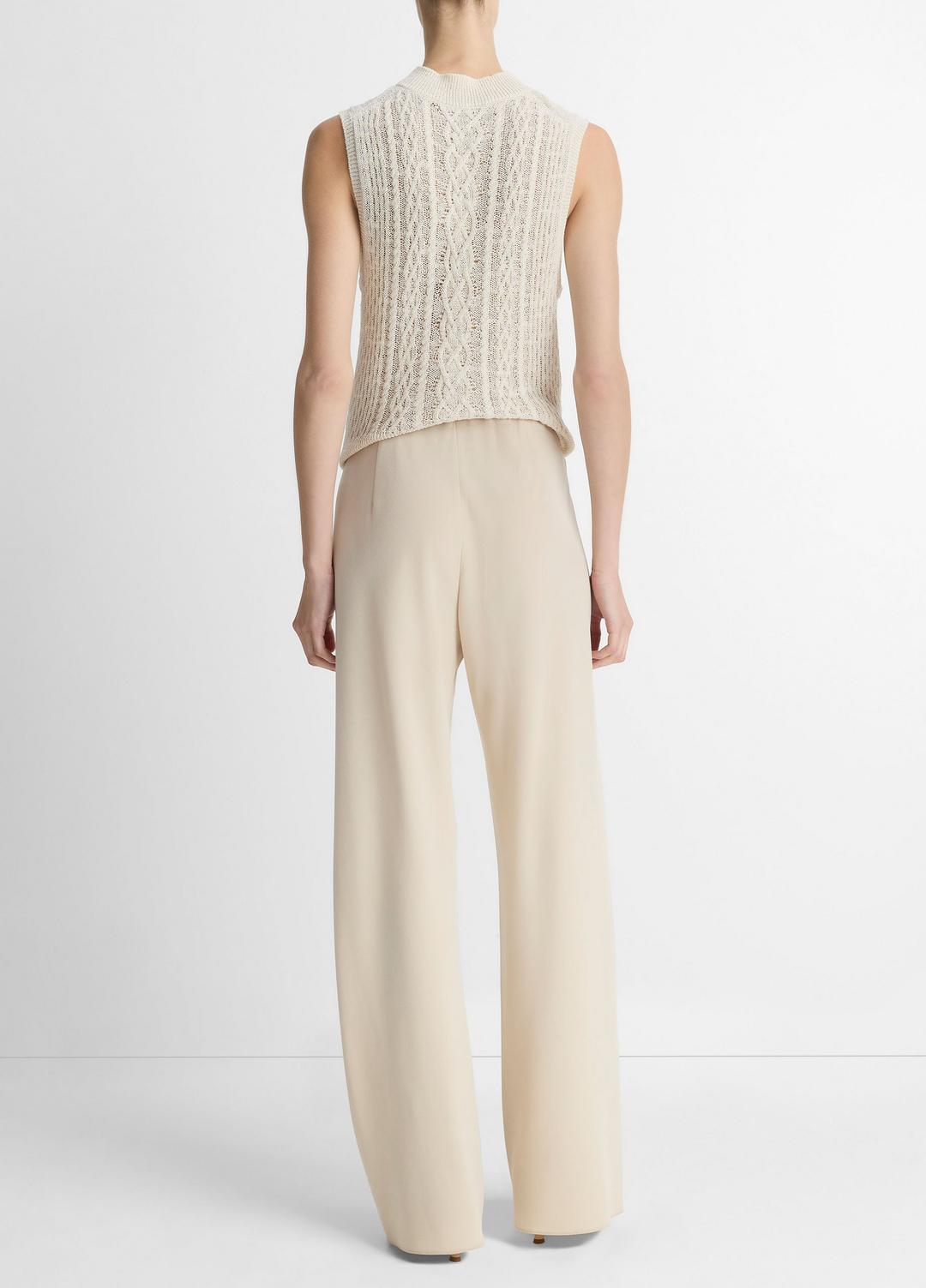 Colette High-Rise Crepe Bias Pant in Trousers SHELL | VINCE Women