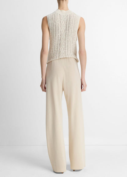 Colette High-Rise Crepe Bias Pant in Trousers SHELL | VINCE Women