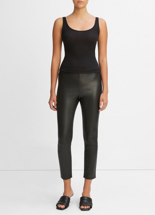 Leather Legging in Leggings BLACK | VINCE Women