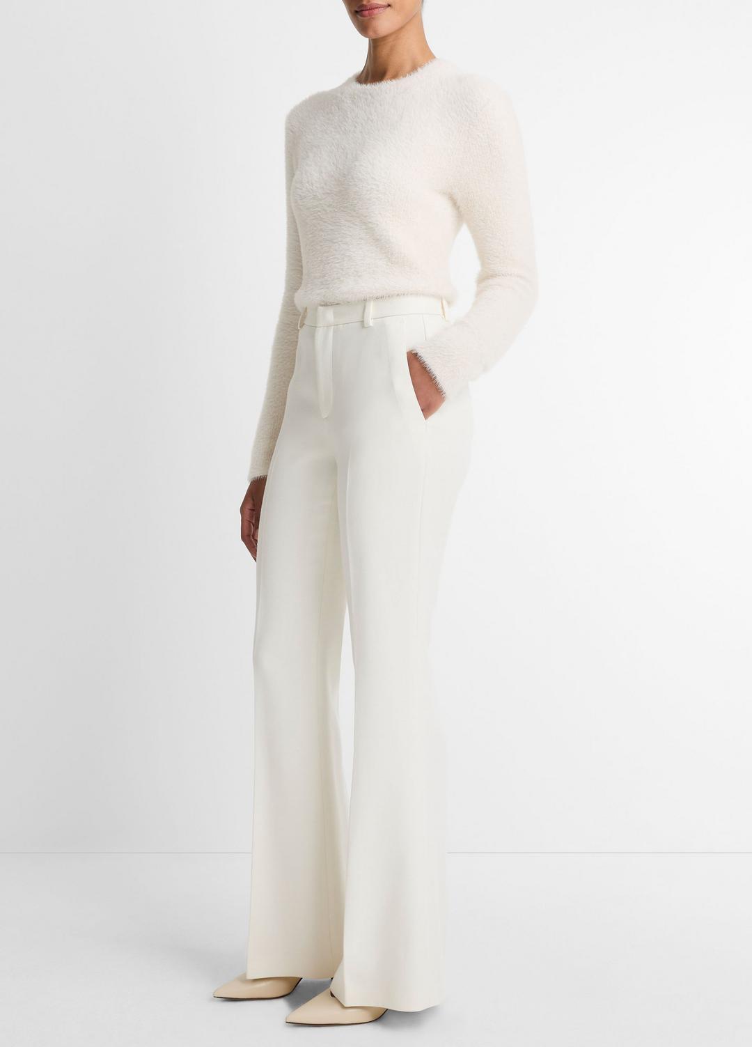 Sculptural Flare Trouser in Trousers OFF WHITE | VINCE Women