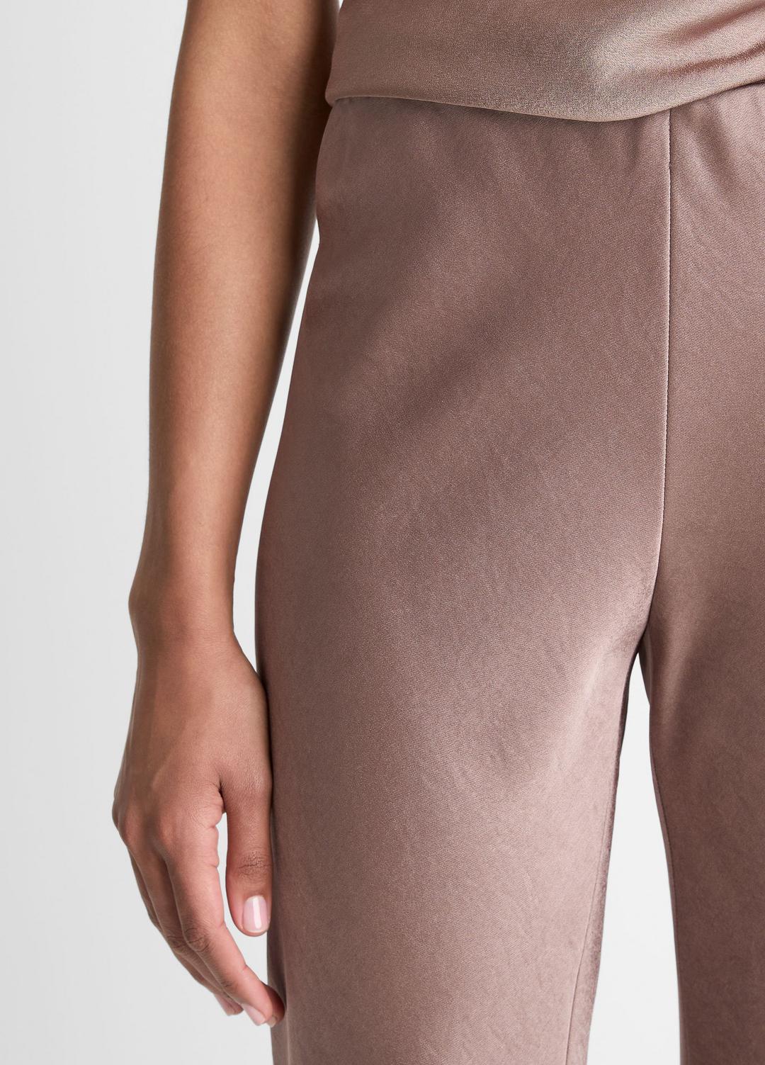 Colette High-Rise Fluid Satin Bias Pant in Trousers MAUVE LILAC | VINCE Women