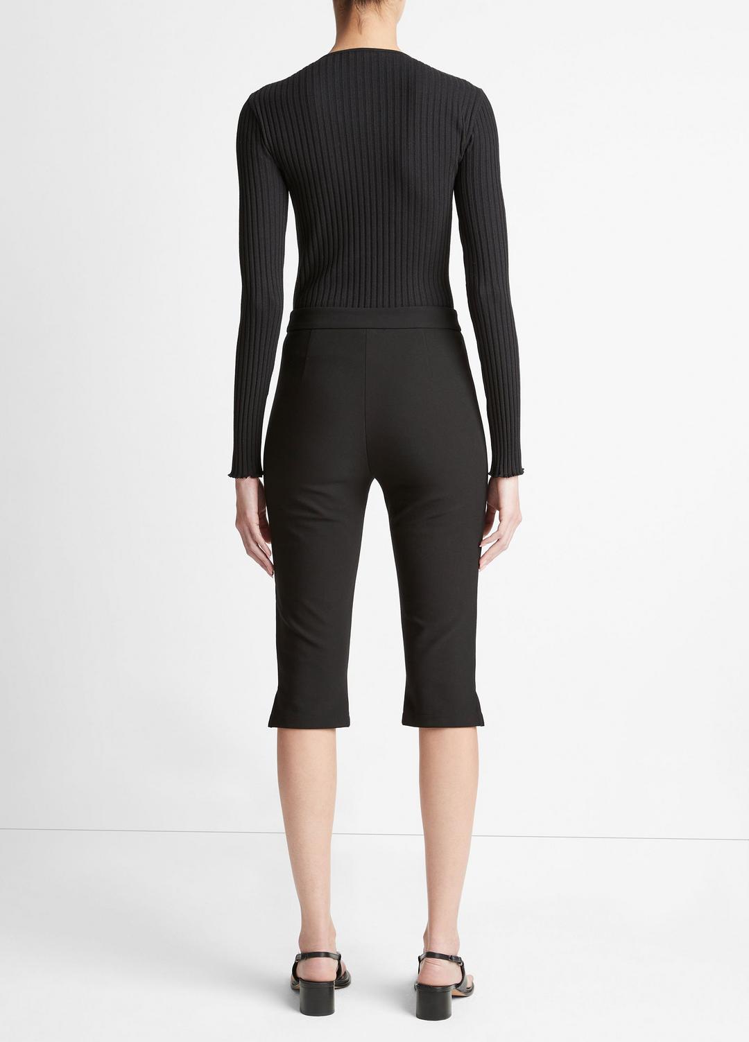 Slim-Fit Capri in Pants BLACK | VINCE Women