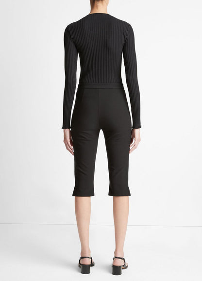 Slim-Fit Capri in Pants BLACK | VINCE Women