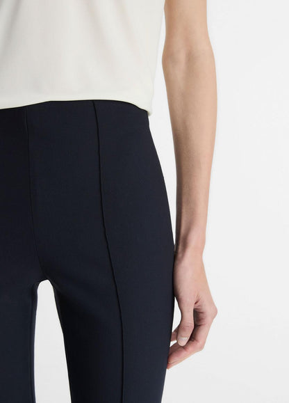 Niki Mid-Rise Pintuck Crop Flare Pant in Pants COASTAL BLUE | VINCE Women