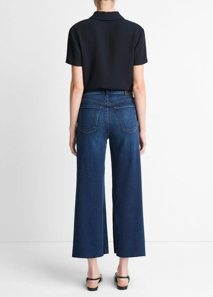 Citizens of Humanity Lyra Wide-Leg Crop Clean-Hem Jean in Denim DAKOTA | VINCE Women