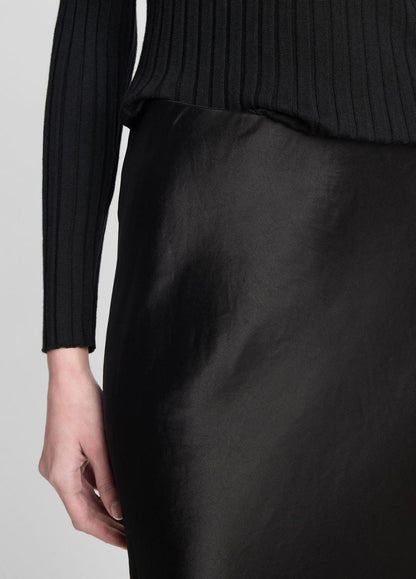 Satin Maxi Skirt in Skirts BLACK | VINCE Women