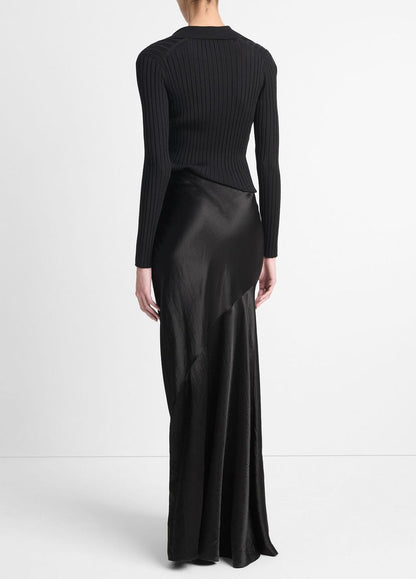 Satin Maxi Skirt in Skirts BLACK | VINCE Women