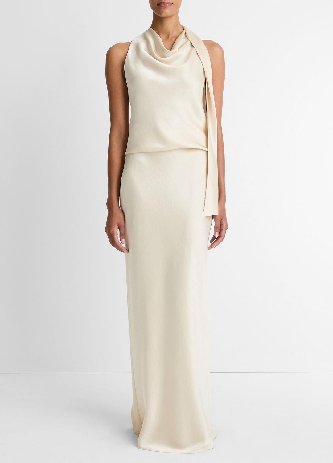 Satin Bias Column Skirt in Skirts BONA | VINCE Women