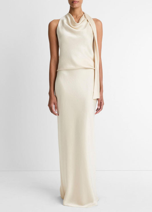 Satin Bias Column Skirt in Skirts BONA | VINCE Women