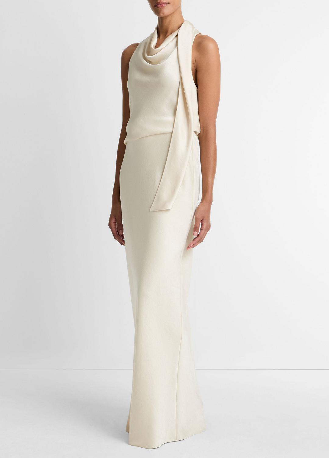 Satin Bias Column Skirt in Skirts BONA | VINCE Women