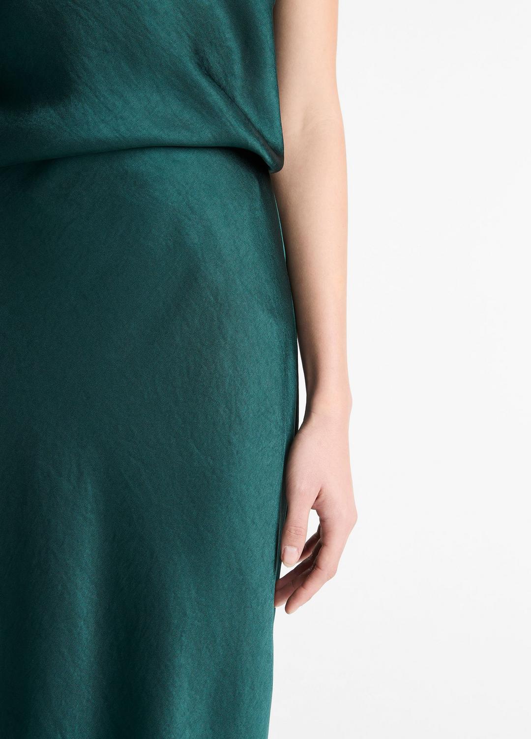 Satin Bias Column Skirt in Skirts JUNIPER | VINCE Women