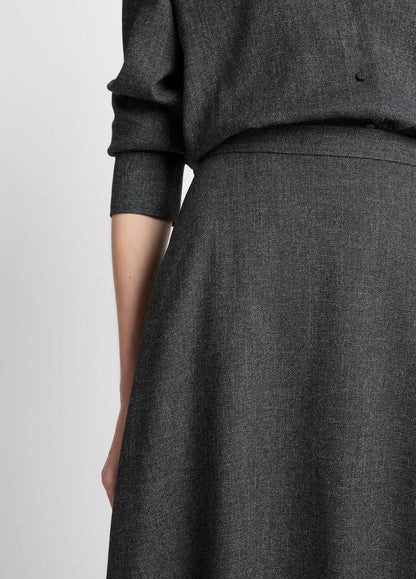 Italian Jaspe Full Skirt in Skirts MEDIUM HEATHER GREY | VINCE Women
